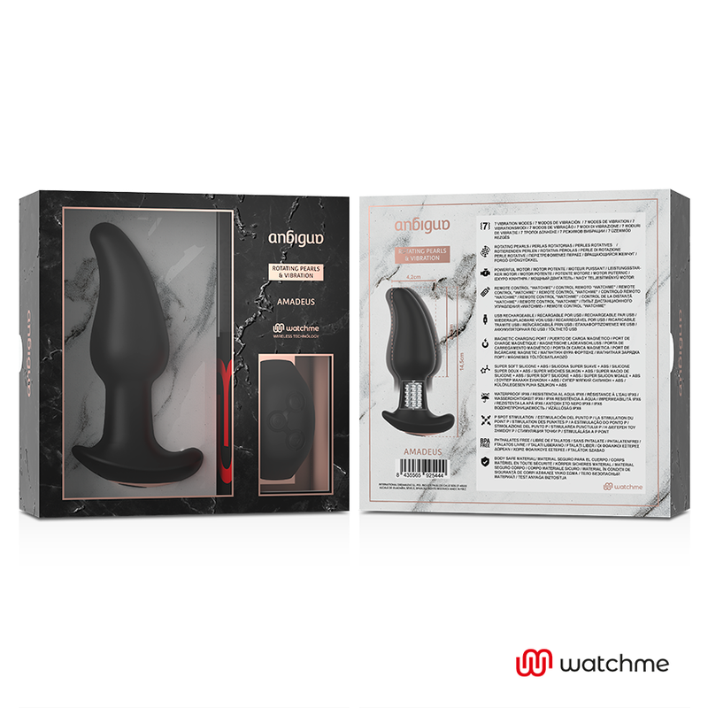 AMADEUS – Plug Vibrant Double Stimulation avec Technologie WATCHME
