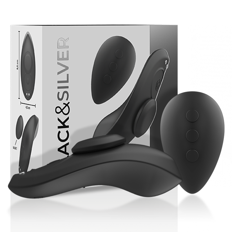 Black&Silver™ Silicone Panty – Stimulation Discrète, Plaisir Intense