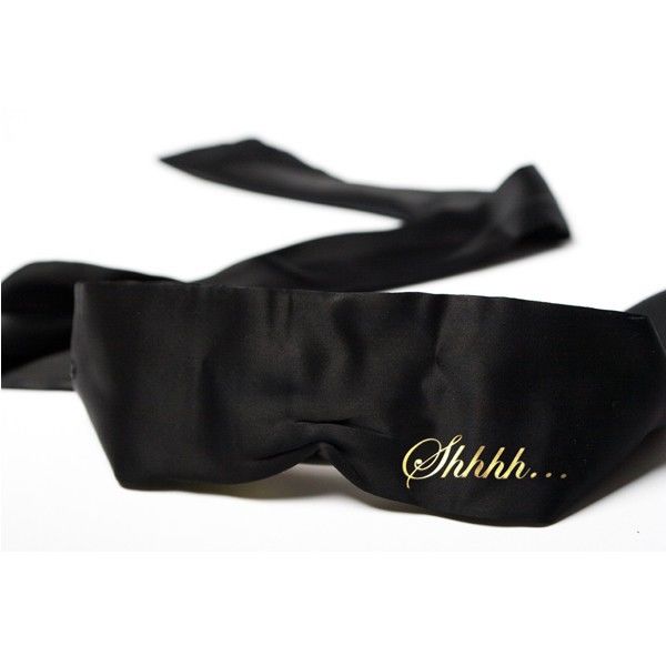 Masque en Satin “Chut” – L’Invitation au Jeu Sensoriel