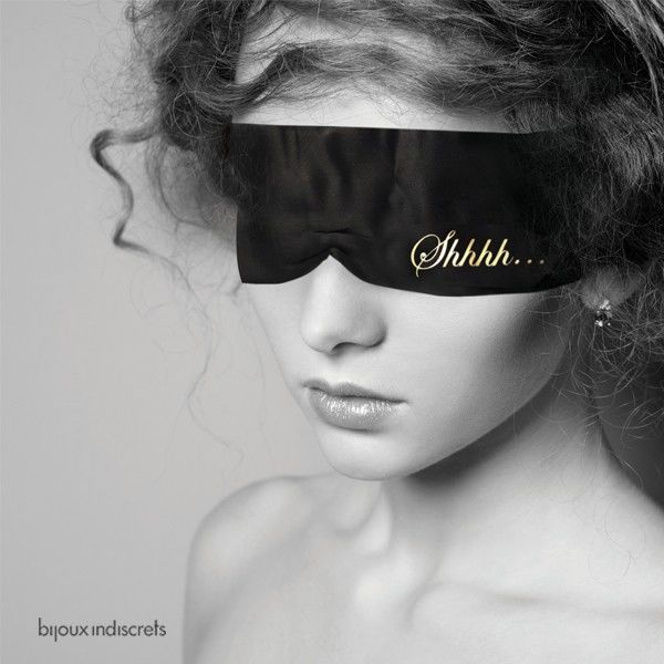 Masque en Satin “Chut” – L’Invitation au Jeu Sensoriel