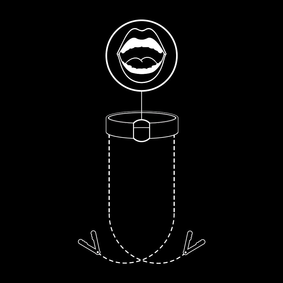 Bâillon avec Anneau & Pinces à Tétons – Fetish Submisive