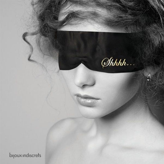 Masque en Satin “Chut” – L’Invitation au Jeu Sensoriel